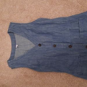 Denim sleeveless dress
